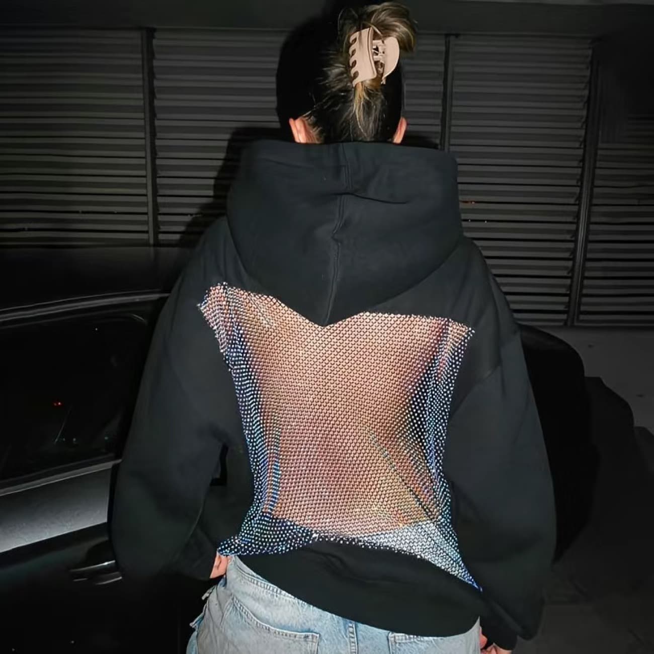 Mesh hoodie